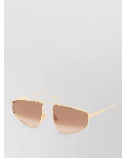 Bottega Veneta Multicolor Metal Aviator Sunglasses