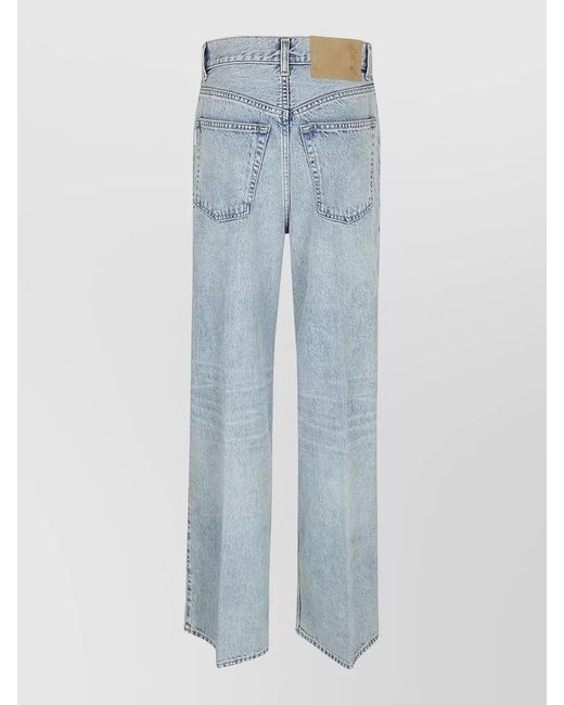 Haikure Blue Wide-Leg Trousers