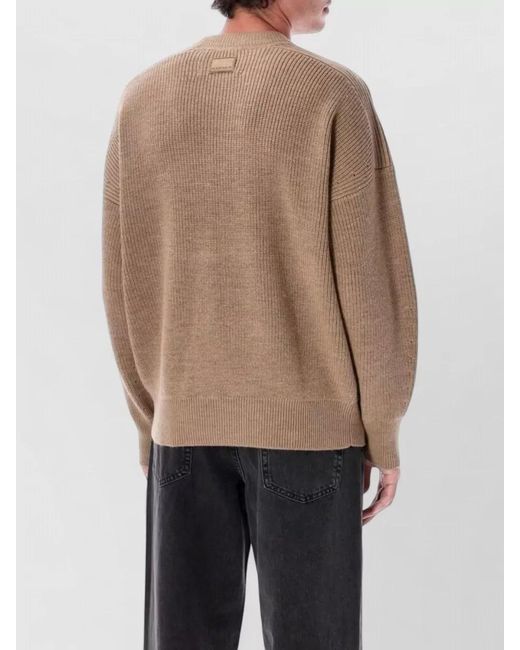 Isabel Marant Natural Barry Crew Neck Relaxed Knit Sweater for men
