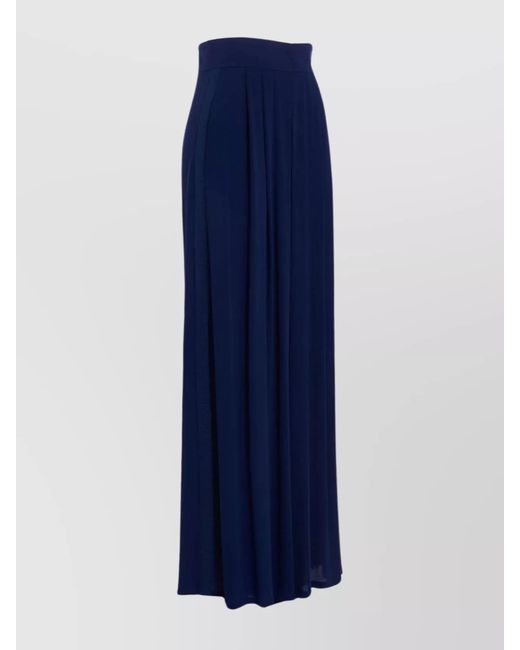 Max Mara Blue Wide-Leg Trousers