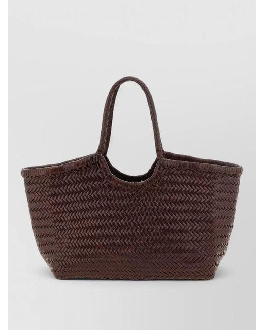 Dragon Diffusion Brown Nantucket Big Leather Beach Bag