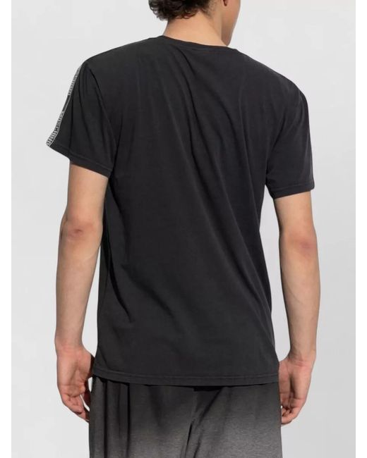 Moschino Black Crew Neck Short Sleeve Shirt for men