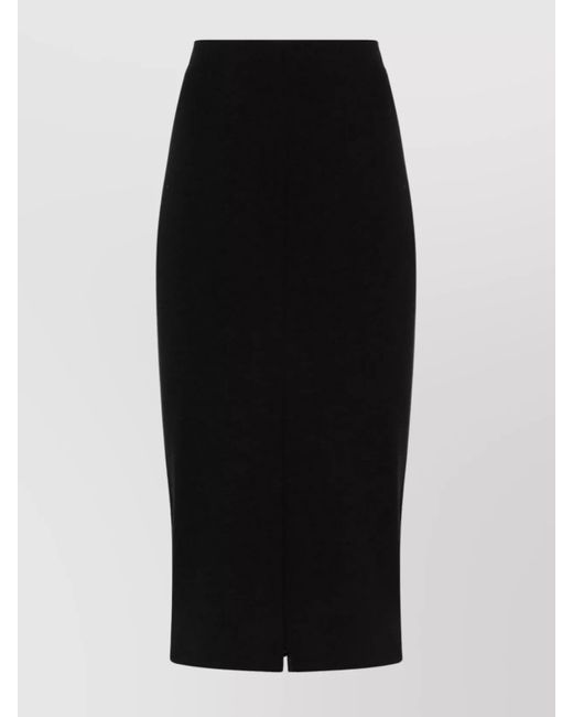 Pinko Black Slit Back High Waist Knee-Length Pencil