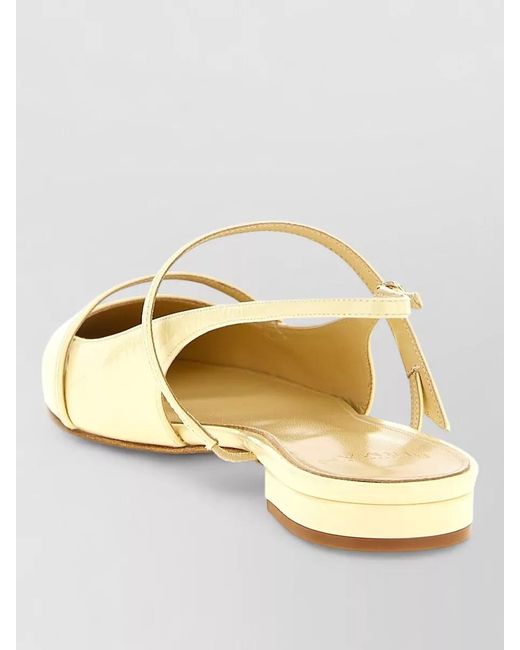 Alexandre Birman Metallic Tita Ballerina Slingback Shoes Patent