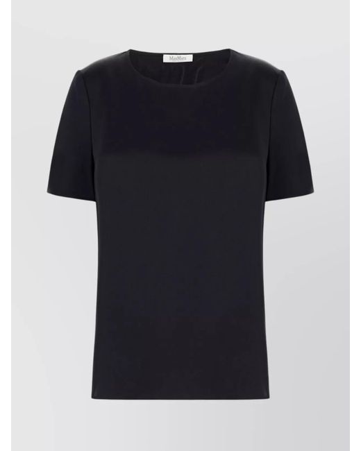 Max Mara Black Silk Blouse