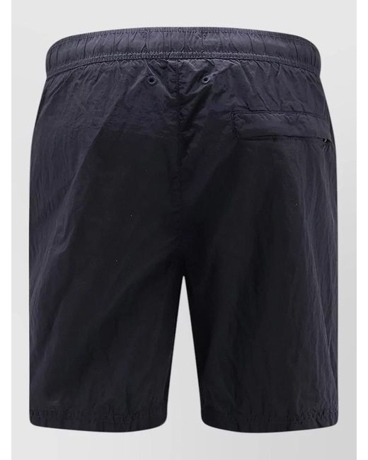 Stone Island Blue Mid-Length Swim Shorts for men