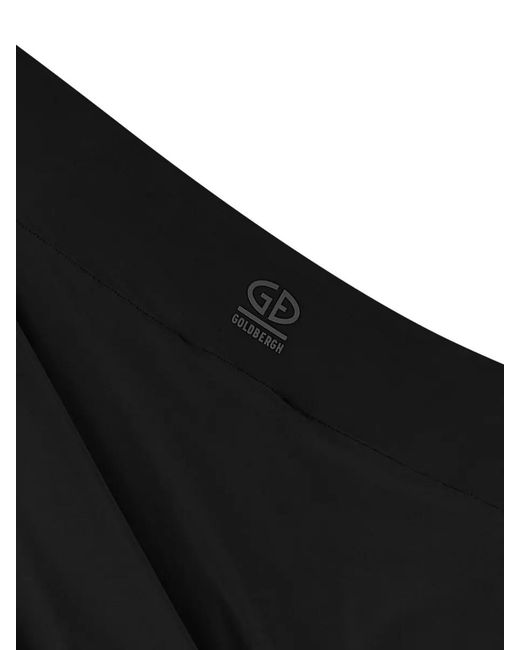 Goldbergh Black Zaira Dress Asymmetric Neckline Draped Design