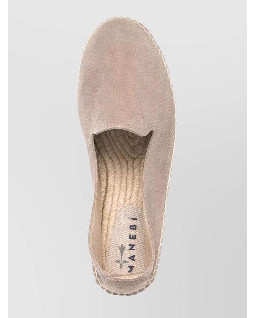 Manebí Natural Suede Espadrilles for men