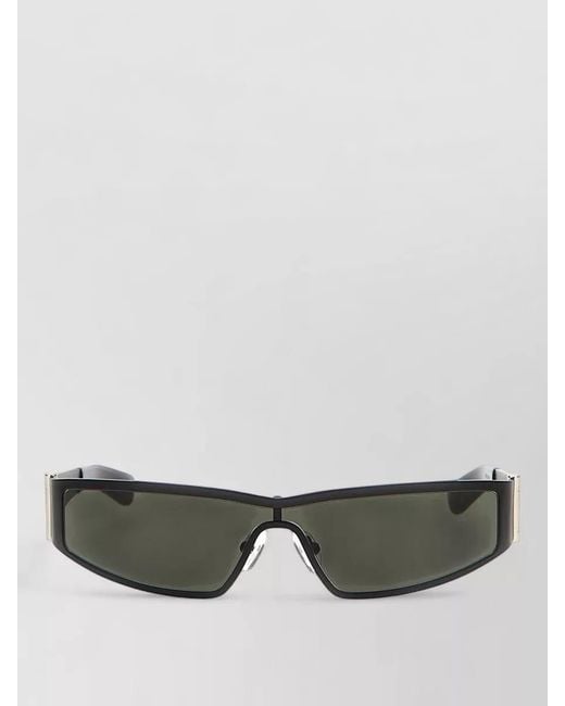 McQueen Gray Stile Duemila Sunglasses Rectangular Frame Metal