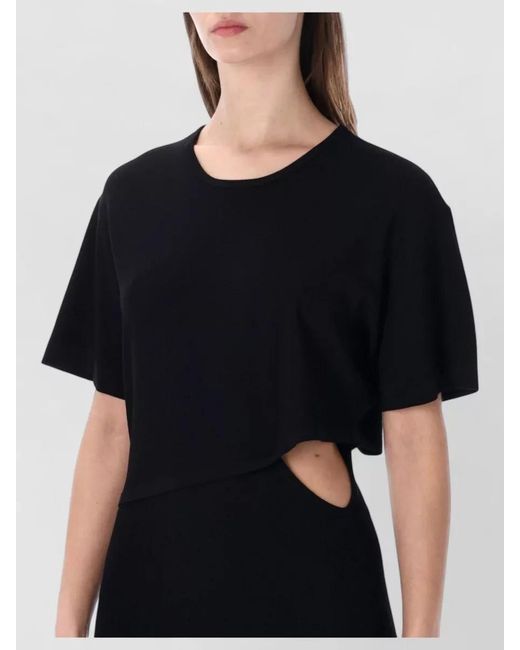 THE GARMENT Black Madison Knit Midi Dress Cutout Detail