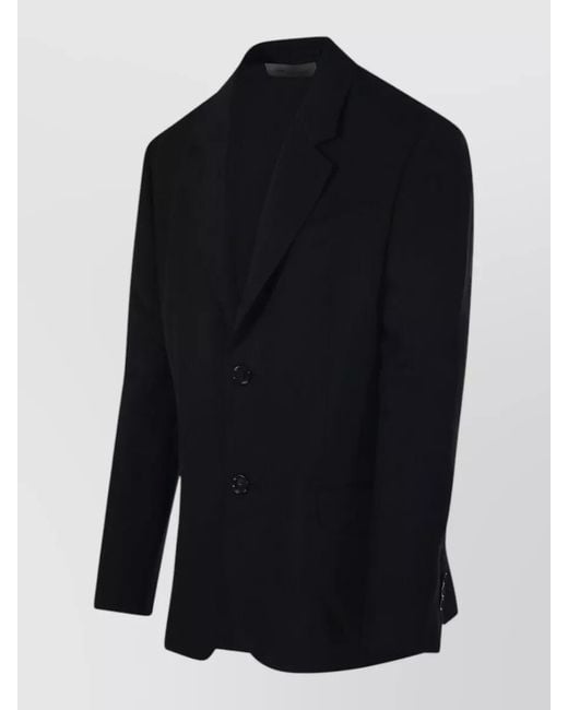 AMI Blue Single Breasted Jacket for men