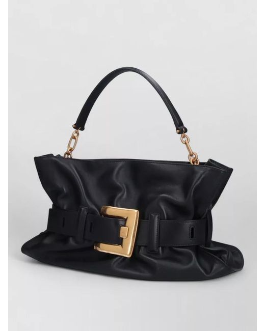 Balmain Black Shoulder Bag Soft Structure Top Handle