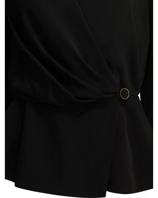 Chloé Black Draped Top