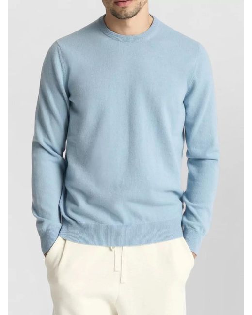 Malo Blue Cashmere Sweater for men