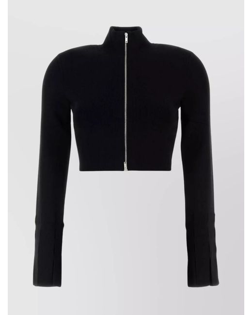 Nanushka Black Short Viscose Blend Izan Cardigan