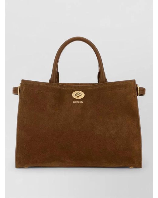Burberry Brown Cotswolds Small Leather Shoulder Bag