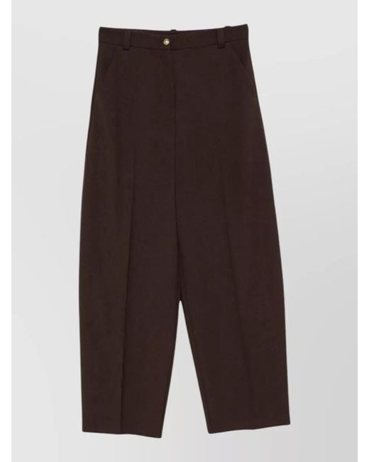 Pinko Multicolor Balbino High Waist Diagonal Tailored Pants