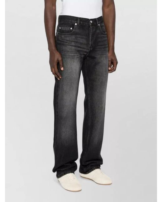 A.P.C. Gray Denim Straight-Leg Jeans for men