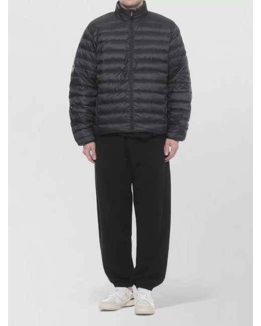 Canada Goose Black Quilted Down Jacket High Neck Zip Pockets for men