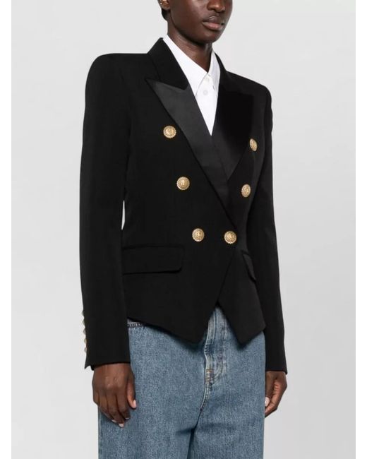 Balmain Blue Virgin Wool Suit Jacket