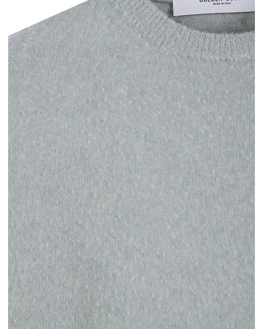 Golden Goose Deluxe Brand Gray Wool Regular-Fit Crew-Neck Knit T-Shirt for men