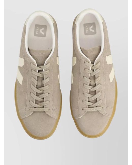 Veja Natural Low Top Sneakers Suede Upper Rubber Sole