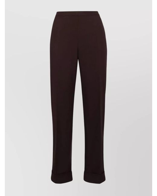 Aspesi Multicolor High-Rise Straight-Leg Trousers