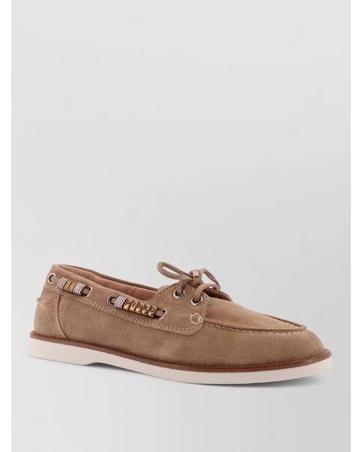 Pinko Brown Suede Grace Loafers