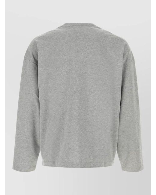 Jil Sander Gray Cotton Sweatshirt for men