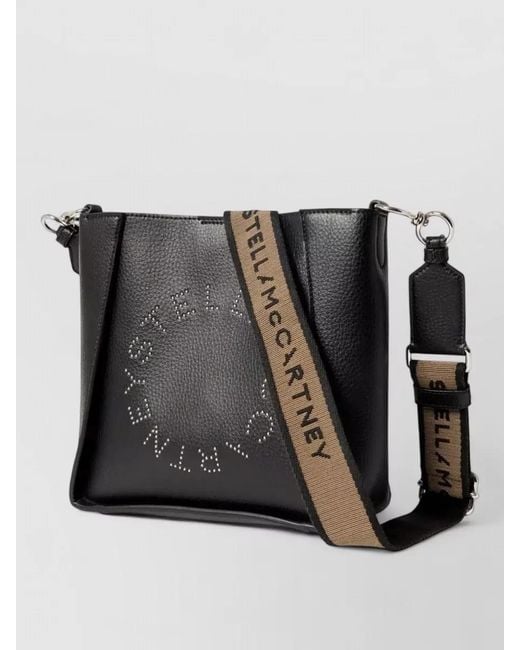 Stella McCartney Black Stella Logo Small Cross-Body Bag