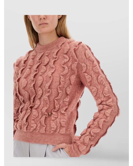 Moschino White Wool-Blend Jumper