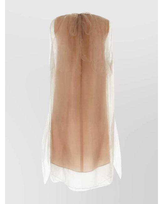 Prada White Silk Mini Dress