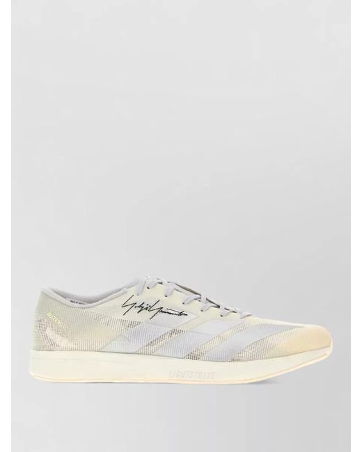 Y-3 Natural Rubber Mesh Lace Up A 3 Sneakers