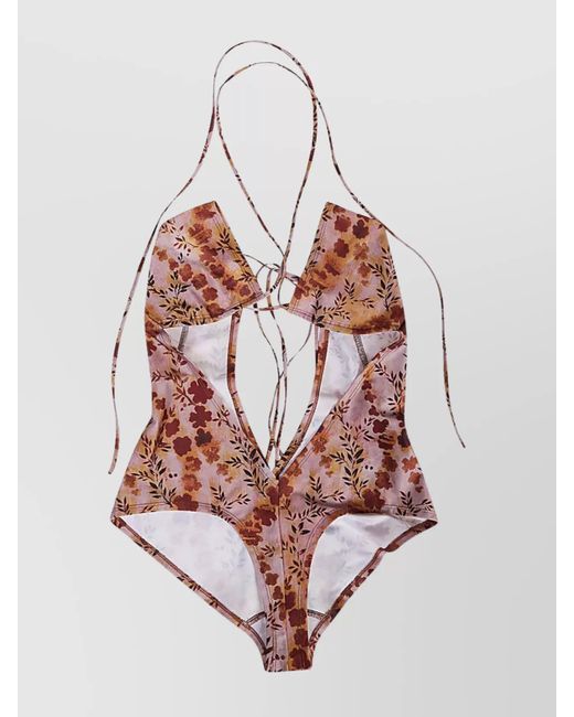 KNWLS White High-Waisted Swimsuit