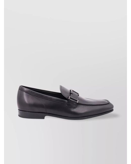 Tod's Gray Leather Loafers for men