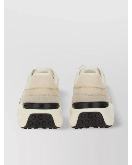 Tod's Natural Leather Low-Top Sneakers