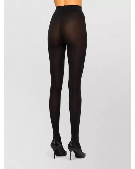 Wolford Black Velvet De Luxe 66 High Waist Tights