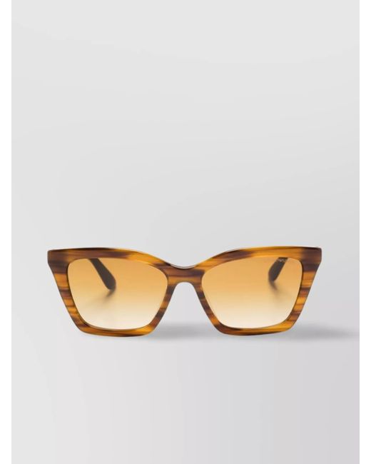 Emporio Armani Metallic Square Gradient Sunglasses Tortoiseshell Frame