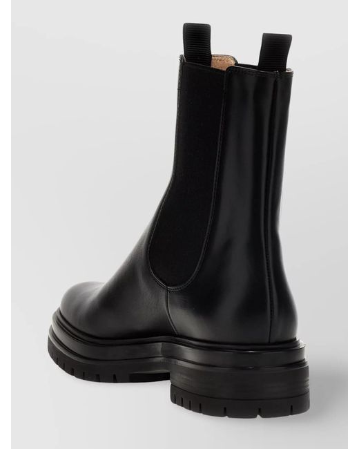 Gianvito Rossi Black Chunky Sole 'Chester' Ankle Boots
