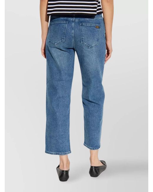 Michael Kors Blue Denim Cropped Trousers