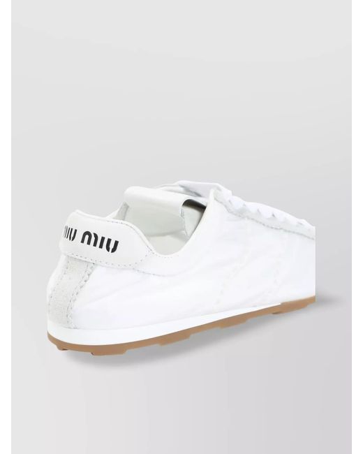 Miu Miu White Low-Top Sneakers