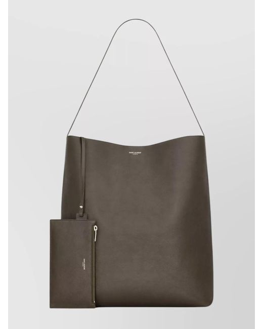 Saint Laurent White Leather Shoulder Bag for men