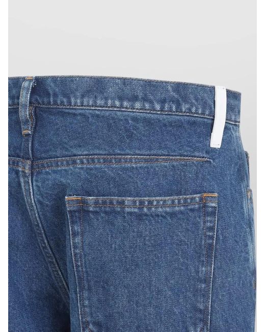 Jil Sander Blue Denim Trousers Belt Loops Five Pocket Style for men