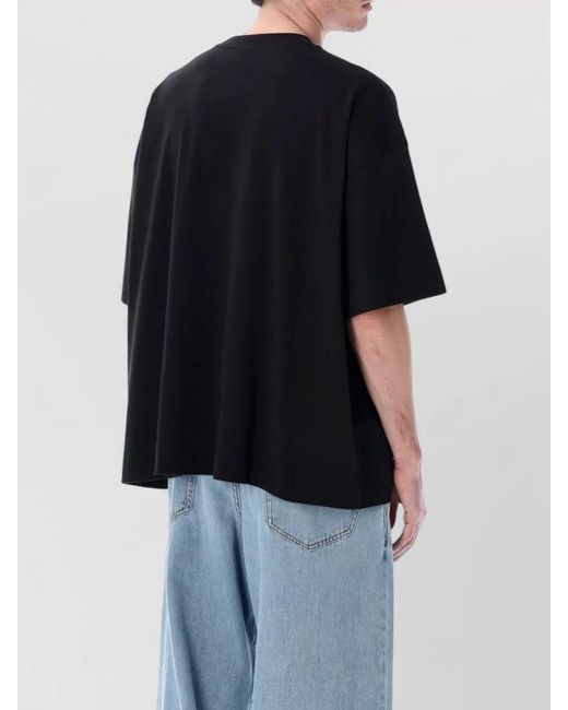 Dries Van Noten Black Oversized T-Shirt for men