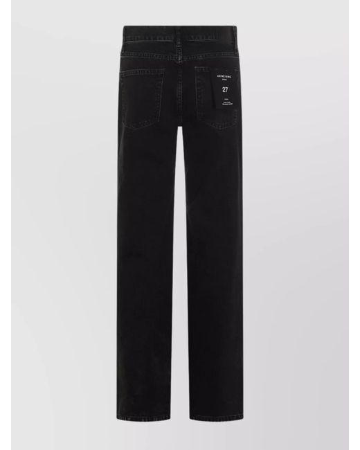 Anine Bing Black Denim Wide-Leg Jeans