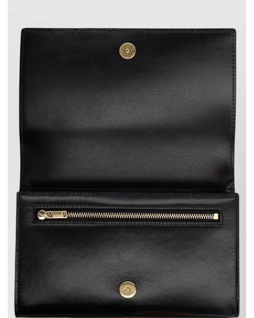 Jil Sander Black Leather Purse