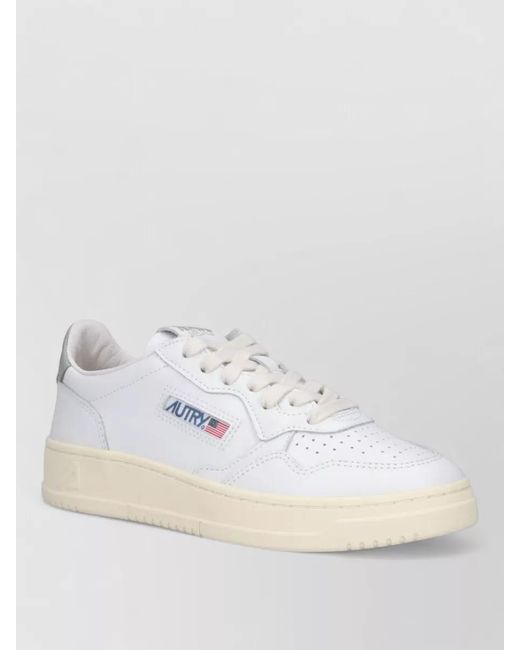 Autry Natural Leather Low-Top Sneakers
