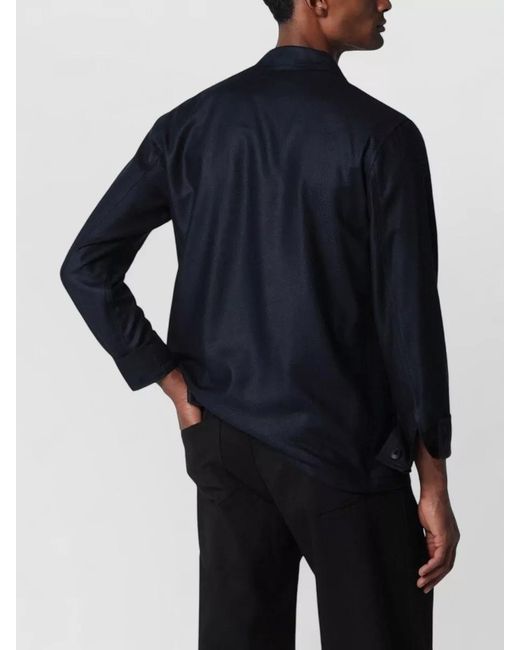 Tagliatore Blue Calvin Jacket Chest Pockets for men