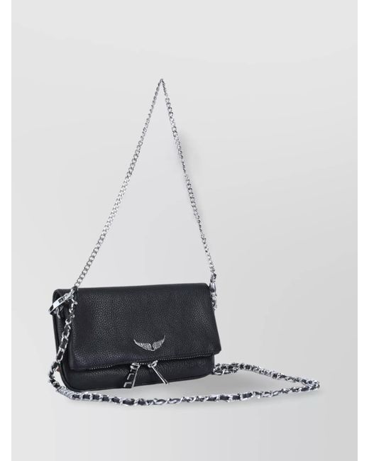 Zadig & Voltaire White Rock Nano Leather Shoulder Bag