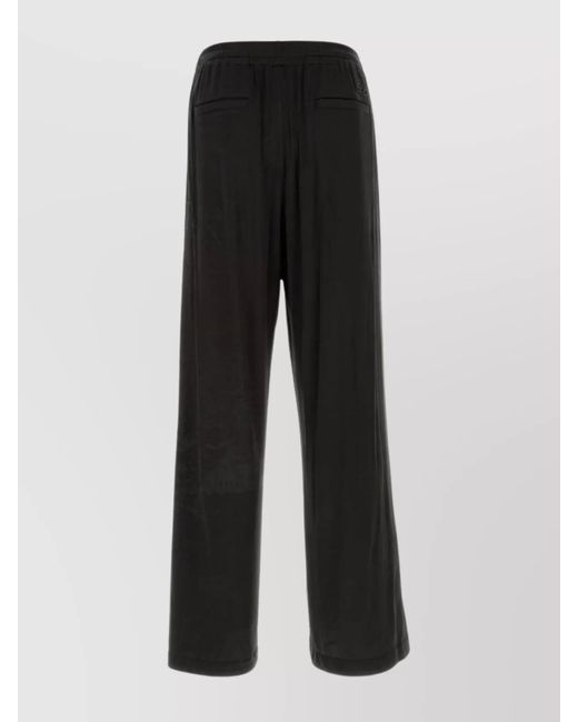 DIESEL Black Wide-Leg Trousers for men